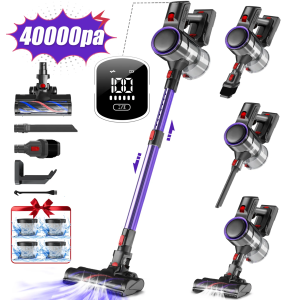 4-in-1 LED kabelloser Akku Staubsauger Tragbarer Beutelloser Handstaubsauger