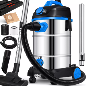 MASKO® industriesauger Staubsauger Nass Trocken 1800 W Industriestaubsauger 30L