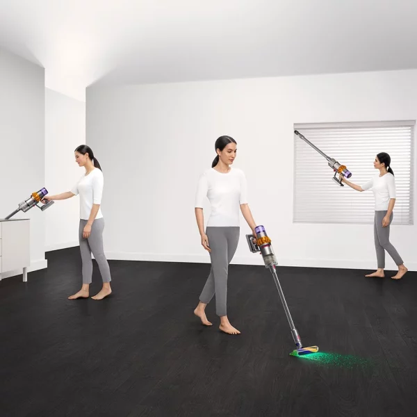 Dyson V15 Detect Absolute Kabelloser Staubsauger Gelb/Nickel Generalüberholt – Bild 2