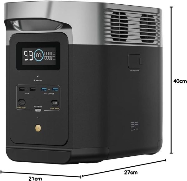 ECOFLOW Refurbished DELTA 2 Tragbare Powerstation 1024Wh Camping Solargenerator – Bild 11